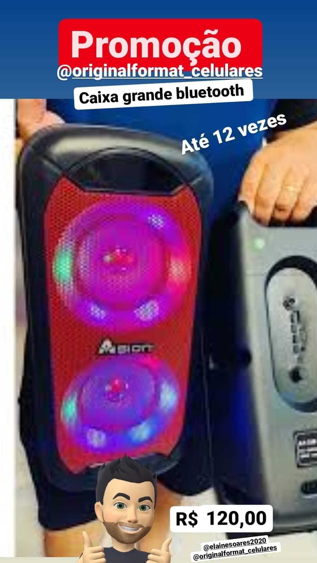 Original format celulares assistência acessorios em frente a lotérica